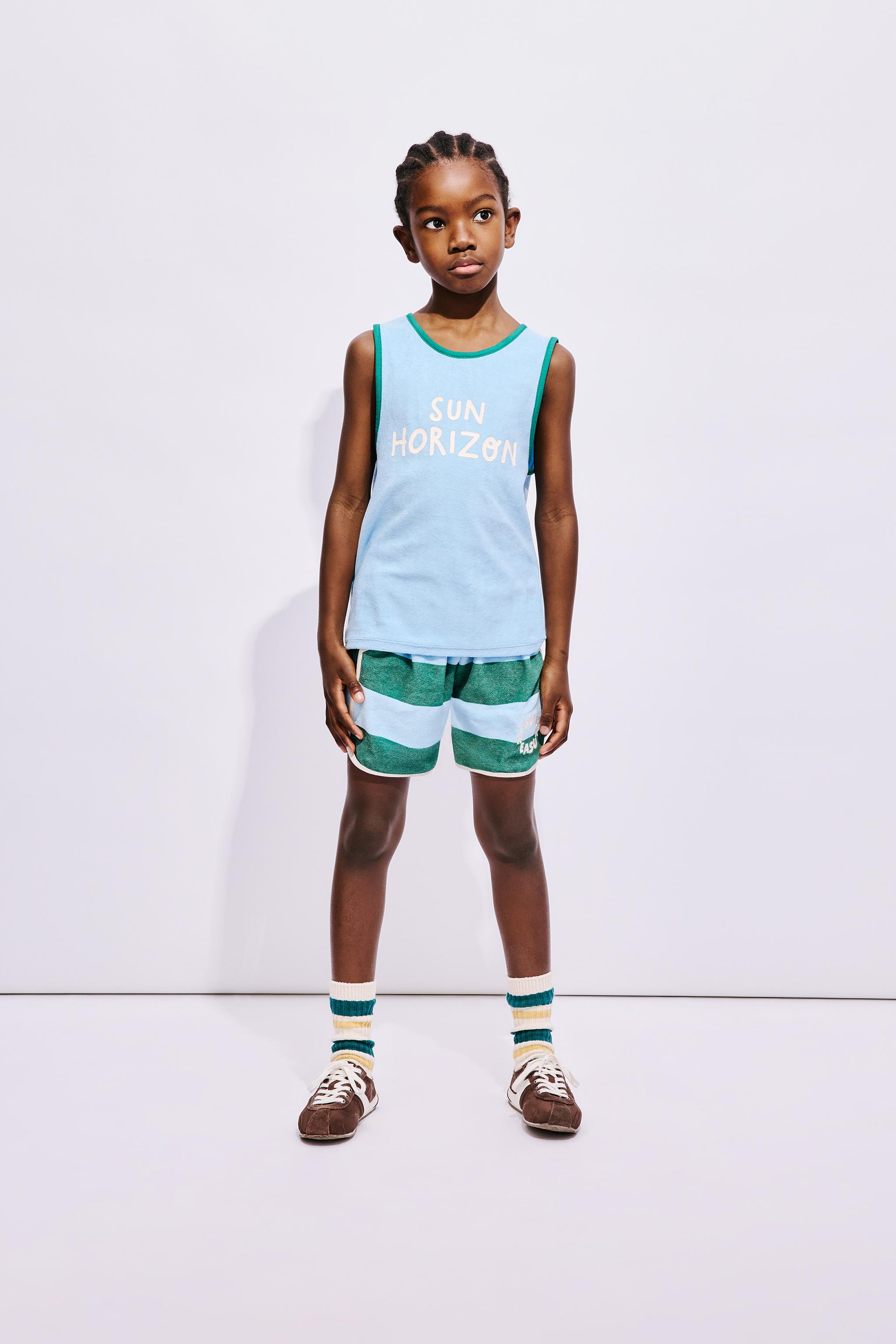 TERRYCLOTH TEXT T-SHIRT